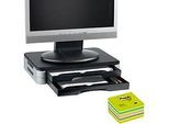 Monitor-/Printer-Stand + Post it Würfel neongrün 76x76 mm, GRATIS