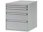 Manuflex Schubladen-Unterbau, für T 800 mm, alusilber