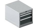 Schäfer Shop Select Schubladenschrank 18-27, 3 Schübe (H 50/100/150mm), bis 200 kg, B 411 x T 572 x H 400 mm, anthrazitgrau/weissaluminium