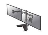 Dual-Monitorarm NewStar FPMA-D550DDBLACK, bis 32“, neig-/dreh-/schwenkbar, höhen- & tiefenverst.