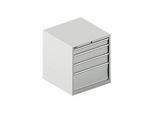 Schäfer Shop Select Schubladenschrank 36-36, 4 Schübe, bis 75 kg, B 717 x T 725 x H 800 mm, lichtgrau