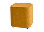 Sitzhocker TAPA Square O Type, Schurwolle, B 450 x T 450 x H 470 mm, orange