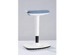 Nowy Styl Stehhocker Timmi, Polyurethanschaum-Polster, Anti-Rutsch, Höhenverstellung, H 515-745 mm, weiss/blau meliert