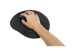 Schäfer Shop Select Mousepad, ergonomisch, Gel-Handgelenkauflage, B 225 x T 245 x H 21 mm, Stoffoberfläche, schwarz