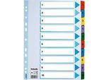 Esselte Karton-Register Mylar, Zahlen 1-10