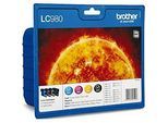 Brother Sparpaket 4 Tintenpatronen LC-980BK/C/M/Y schwarz, cyan, magenta, gelb, original