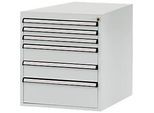 Manuflex Schubladen-Unterbauten, für Werkbank Profi Tiefe 700 mm, lichtgrau
