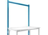 Aufbauportal, Grundtisch STANDARD Arbeitstisch-/Werkbanksystem UNIVERSAL/PROFI, 1500 mm, lichtblau