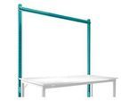 Aufbauportal, Grundtisch STANDARD Arbeitstisch-/Werkbanksystem UNIVERSAL/PROFI, 1750 mm, wasserblau