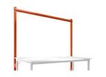 Aufbauportal, Grundtisch STANDARD Arbeitstisch-/Werkbanksystem UNIVERSAL/PROFI, 2000 mm, rotorange