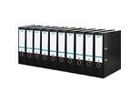 ELBA Ordner smart, DIN A4, Rückenbreite 80 mm, 10 Stück, schwarz