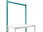 Aufbauportal, Grundtisch SPEZIAL Arbeitstisch-/Werkbanksystem UNIVERSAL/PROFI, 1500 mm, wasserblau