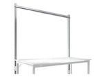 Aufbauportal, Grundtisch STANDARD Arbeitstisch-/Werkbanksystem UNIVERSAL/PROFI, 1750 mm, alusilber