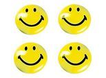 Magnet, Smilies, 40 mm, 4 Stück