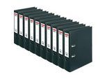 herlitz Ordner maX.file protect plus, DIN A4, Rückenbreite 80 mm, 10 Stück, schwarz