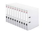 herlitz Ordner maX.file protect plus, DIN A4, Rückenbreite 50 mm, 10 Stück, weiss