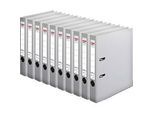 herlitz Ordner maX.file protect plus, DIN A4, Rückenbreite 50 mm, 10 Stück, grau