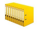 herlitz Ordner maX.file protect plus, DIN A4, Rückenbreite 50 mm, 10 Stück, gelb