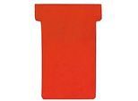 Franken T-Karten, für Stecktafel, Grösse 1, Kopfbreite 29 mm, Fussbreite 17 mm, Höhe 47 mm, rot