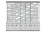 FRANKEN T-Kartentafel Jahresplaner, 81,9 x 78 cm, 12 Träger + 2 Index, 35 Schlitze, PV-SET4
