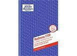 Rechnung Avery Zweckform 1730, Format A5, 1 Buch mit 2 x 40 Blatt, FSC®-Papier, weiss/gelb
