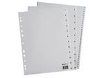 Schäfer Shop Select Sparset Ordner-Register, Zahlen 1-10, jeweils 12 Sätze, grau
