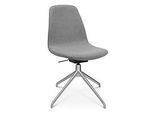 Konferenzsessel Topstar Sitness Life 1.1, dreh-/sitzhöhenverstellbar, ohne Armlehnen, B 460 x T 390 x H 450-480 mm, 4-Fussgestell, Alu matt & Stoff, h.grau