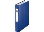 LEITZ® Ringbuch, DIN A5, 2-Ring-Mechanik, Rückenbreite 40 mm, blau