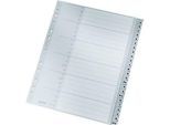 LEITZ® Kunstoffregister, Buchstaben A-Z (24 Blätter), Nr. 1261