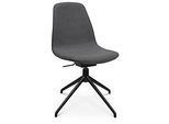 Konferenzsessel Topstar Sitness Life 1.1, dreh-/sitzhöhenverstellbar, ohne Armlehnen, B 460 x T 390 x H 450-480 mm, 4-Fussgestell, Alu schwarz-matt & Stoff, anthr.