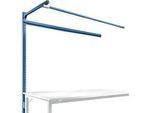 Aufbauportal m. Ausleger, Ansatztisch STANDARD Arbeitstisch/Werkbank UNIVERSAL/PROFI, 1750 mm, brillantblau