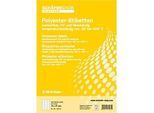 Schäfer Shop Select Wetterfeste Etiketten, 70 x 37 mm, Polyester weiss, 20 Blatt