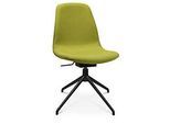 Konferenzsessel Topstar Sitness Life 1.1, dreh-/sitzhöhenverstellbar, ohne Armlehnen, B 460 x T 390 x H 450-480 mm, 4-Fussgestell, Alu schwarz-matt & Stoff, gelb