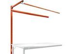 Aufbauportal m. Ausleger, Ansatztisch SPEZIAL Arbeitstisch/Werkbank UNIVERSAL/PROFI, 1750 mm, rotorange