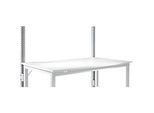 Aufbauportal, niedrig, Grundtisch STANDARD Arbeitstisch/Werkbank UNIVERSAL/PROFI, alusilber