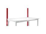 Aufbauportal, niedrig, Grundtisch STANDARD Arbeitstisch/Werkbank UNIVERSAL/PROFI, rubinrot