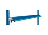 Manuflex Neigbare Ablagekonsole, für Reihe Universal oder Profi, Nutztiefe 195 mm, für Tischbreite 1750 mm, lichtblau