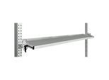 Manuflex Neigbare Ablagekonsole, für Reihe Universal oder Profi, Nutztiefe 195 mm, für Tischbreite 1750 mm, lichtgrau
