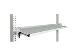 Manuflex Neigbare Ablagekonsole, für Reihe Universal oder Profi, Nutztiefe 345 mm, für Tischbreite 1500 mm, lichtgrau