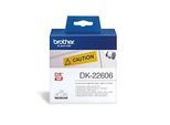 Brother Endlos-Etikett DK-22606, 62mm x 15,24m, Film gelb