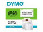 DYMO LabelWriter, Mehrzweck-Etiketten, ablösbar, 57 x 32 mm, 1 x 1000 Stück, weiss