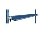 Manuflex Neigbare Ablagekonsole, für Reihe Universal oder Profi, Nutztiefe 345 mm, für Tischbreite 1750 mm, brillantblau