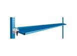 Manuflex Neigbare Ablagekonsole, für Reihe Universal oder Profi, Nutztiefe 345 mm, für Tischbreite 2000 mm, lichtblau
