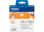 Brother Quadratische Etiketten DK-11221, 23x23 mm, 1000 Stück