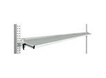 Manuflex Neigbare Ablagekonsole, für Reihe Universal oder Profi, Nutztiefe 345 mm, für Tischbreite 2000 mm, lichtgrau