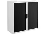 Rollladenschrank, H 1040 mm, weiss/schwarz