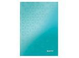 LEITZ Notizbuch WOW 4628, DIN A5, kariert, eisblau