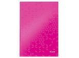 LEITZ Notizbuch WOW 4626, DIN A4, kariert, pink