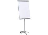 Franken Flipchart PRO Mobil FC41, 5 Rollen, höhenverstellbar, magnethaftend, Ablageschale, Tafel 670 x 950 mm