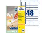 Avery Zweckform Universal-Etiketten, 4800 Etiketten, 45,7 x 21,2 mm